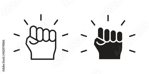 Empowerment icon. Sign design in outline and flat style for web
