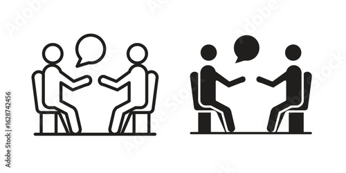 Counsel icon. Sign design in outline and flat style for web