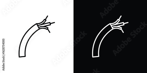 Wires icon for app. Thin line signs.