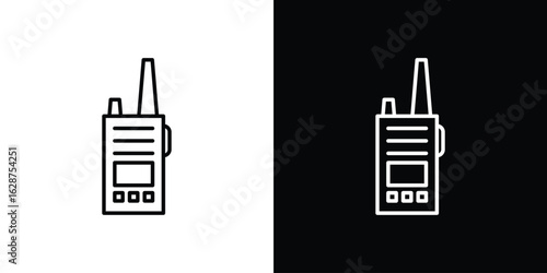 Walkie talkie icon for app. Thin line signs.