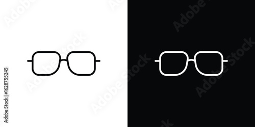 Sun glasses icon for app. Thin line signs.
