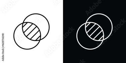 Opacity icon for app. Thin line signs.