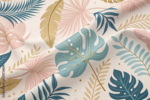 tropical leaves background	