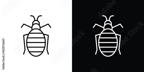 Louse icon for app. Thin line signs.