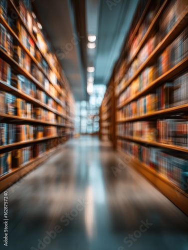 Wallpaper Mural abstract blurred public library interior space blurry room with bookshelves by defocused effect use for background or backdrop in business or education concepts Torontodigital.ca