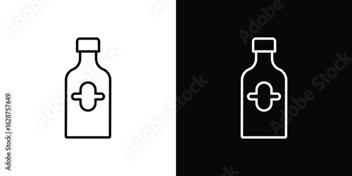 Gin icon for app. Thin line signs.