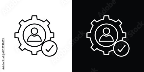 Expert icon for app. Thin line signs.