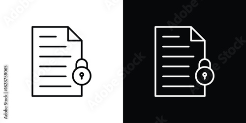 Code of conduct icon for app. Thin line signs.