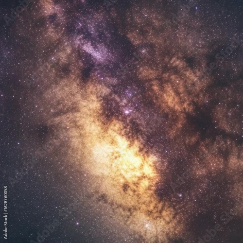 Wallpaper Mural A photo of the Milky Way filled with bright stars on a dark night sky Torontodigital.ca