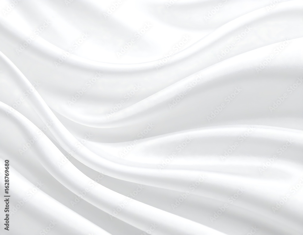 Obraz premium Smooth white fabric folds (6)