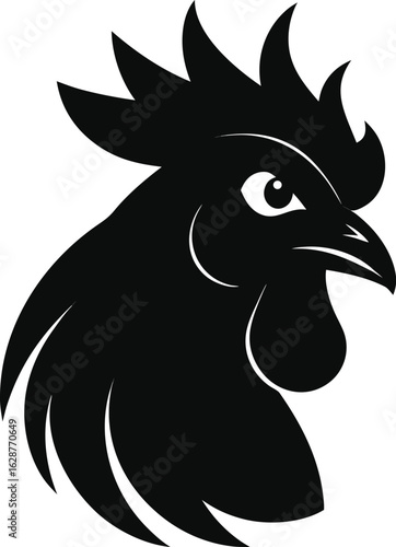 Eggshell ensemble iconic roster chicken graphics in vector rooster reign vector
