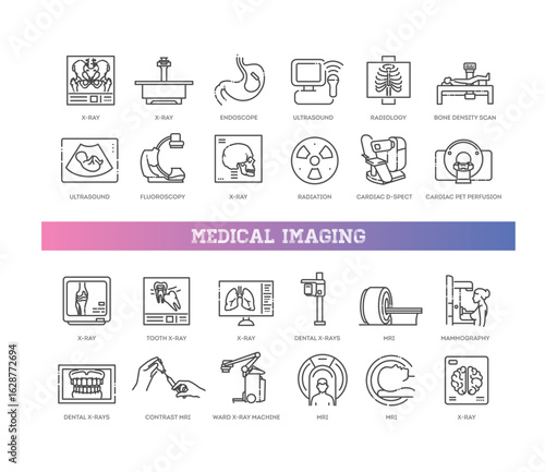 Medical imaging icons