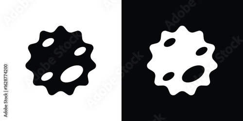White blood cell icon Illustration Pixel vector graphics - Vector.