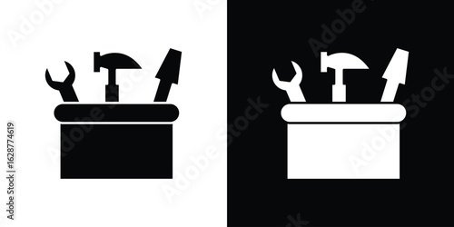 Toolbox icon Illustration Pixel vector graphics - Vector.