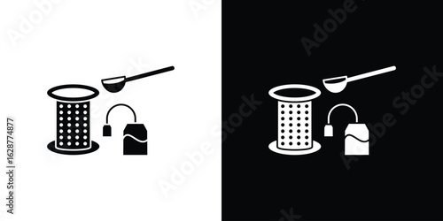 Tea infuser icon Illustration Pixel vector graphics - Vector.