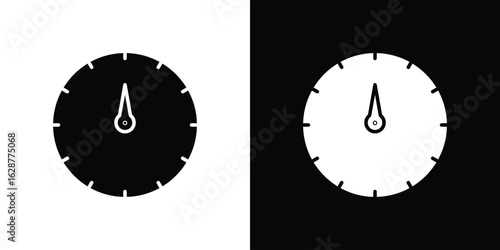 Speedometer icon Illustration Pixel vector graphics - Vector.
