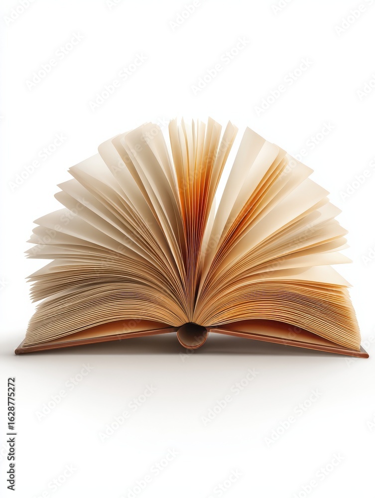 Fototapeta premium open book isolated on white