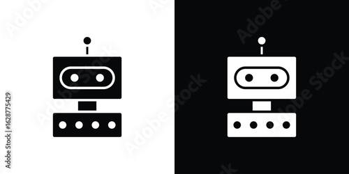 Robo icon Illustration Pixel vector graphics - Vector.