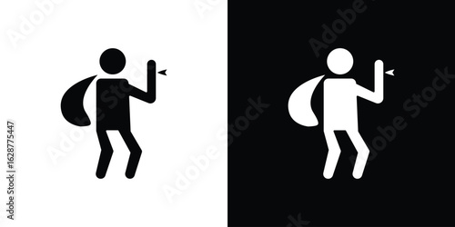 Robbery icon Illustration Pixel vector graphics - Vector.