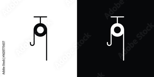 Pulley icon Illustration Pixel vector graphics - Vector.