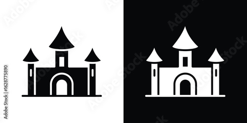 Palace icon Illustration Pixel vector graphics - Vector.