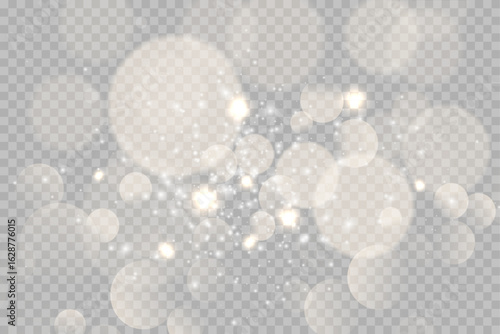 Floating Light Particles with Abstract Depth and Blur