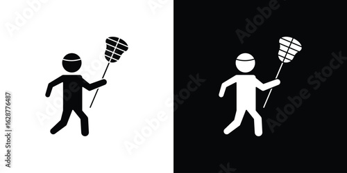 Lacrosse icon Illustration Pixel vector graphics - Vector.