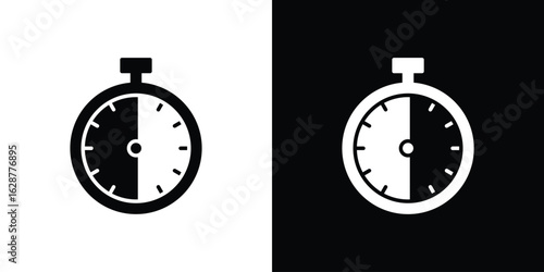 Half hour icon Illustration Pixel vector graphics - Vector.