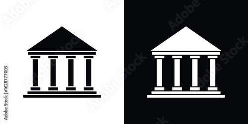 Government icon Illustration Pixel vector graphics - Vector.