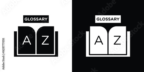 Glossary icon Illustration Pixel vector graphics - Vector.