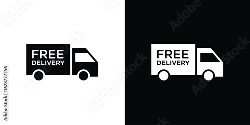 Free delivery icon Illustration Pixel vector graphics - Vector.