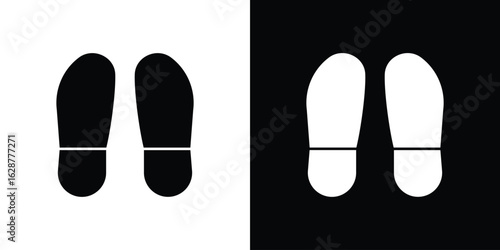 Footprint icon Illustration Pixel vector graphics - Vector.