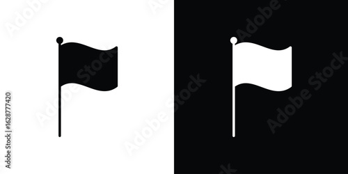 Flag icon Illustration Pixel vector graphics - Vector.