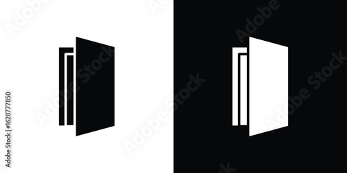 Door icon Illustration Pixel vector graphics - Vector.