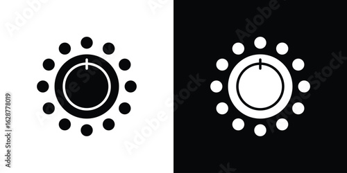 Dimmer icon Illustration Pixel vector graphics - Vector.