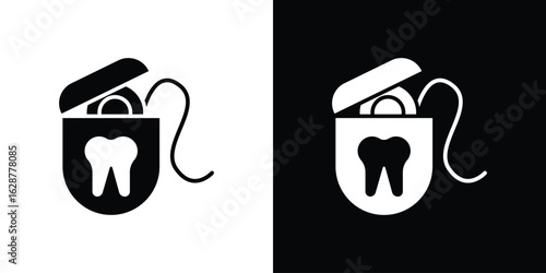 Dental floss icon Illustration Pixel vector graphics - Vector.