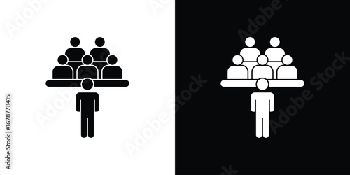 Committee icon Illustration Pixel vector graphics - Vector.