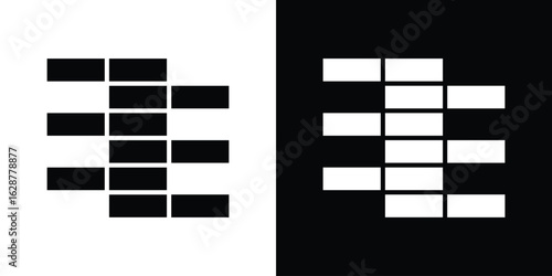 Brickwork icon Illustration Pixel vector graphics - Vector.