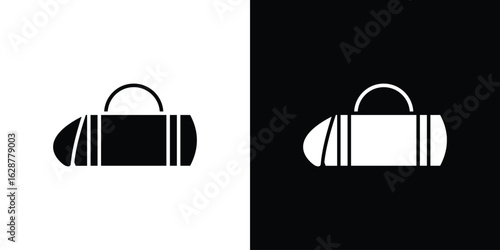 Barrel handbag icon Illustration Pixel vector graphics - Vector.
