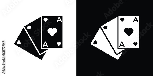 Baccarat icon Illustration Pixel vector graphics - Vector.
