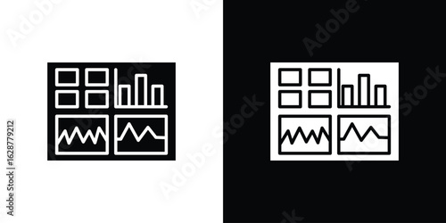Admin panel icon Illustration Pixel vector graphics - Vector.