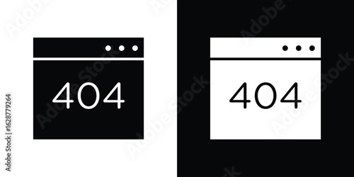 404 Error icon Illustration Pixel vector graphics - Vector.
