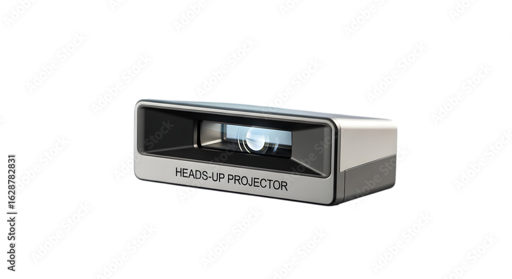 Fototapeta premium Art of automotive heads up projector device isolated on transparent background