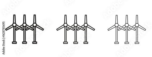 Wind turbine icon element Illustration. Trendy Symbol for Design