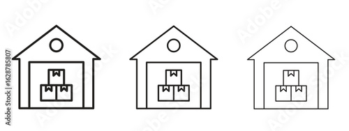 Warehouse icon element Illustration. Trendy Symbol for Design
