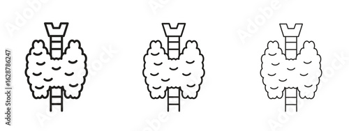 Thyroid gland icon element Illustration. Trendy Symbol for Design