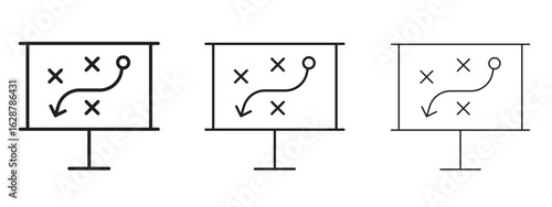 Strategical planning icon element Illustration. Trendy Symbol for Design