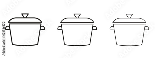 Stew pot icon element Illustration. Trendy Symbol for Design