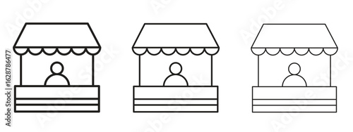 Stall icon element Illustration. Trendy Symbol for Design