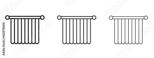 Shower curtain icon element Illustration. Trendy Symbol for Design